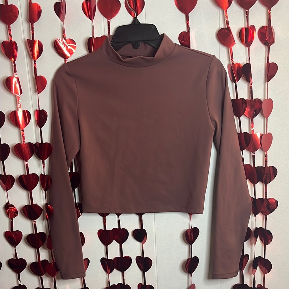 Wild Fable Dusty Rose Long Sleeve Bodysuit